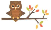 graphic of owl sitting on tree branch