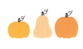 graphic of yellow squash, butternut squash, and pumpkin